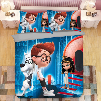 Mr. Peabody & Sherman Comfortable Bedding Three-Piece Soft and Breathable Duvet Cover - Image 21