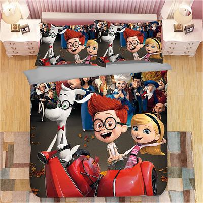 Mr. Peabody & Sherman Comfortable Bedding Three-Piece Soft and Breathable Duvet Cover - Image 2