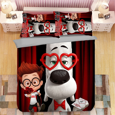 Mr. Peabody & Sherman Comfortable Bedding Three-Piece Soft and Breathable Duvet Cover - Image 3