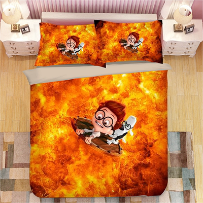 Mr. Peabody & Sherman Comfortable Bedding Three-Piece Soft and Breathable Duvet Cover - Image 4