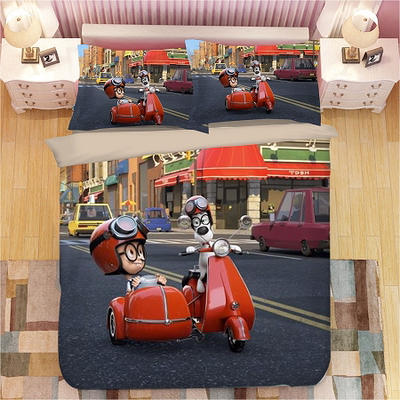 Mr. Peabody & Sherman Comfortable Bedding Three-Piece Soft and Breathable Duvet Cover - Image 6