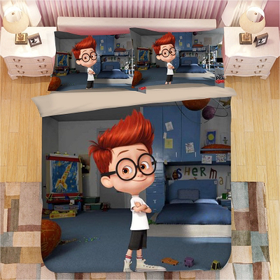 Mr. Peabody & Sherman Comfortable Bedding Three-Piece Soft and Breathable Duvet Cover - Image 8