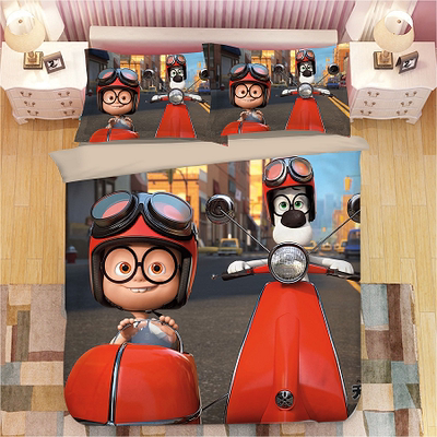 Mr. Peabody & Sherman Comfortable Bedding Three-Piece Soft and Breathable Duvet Cover - Image 18