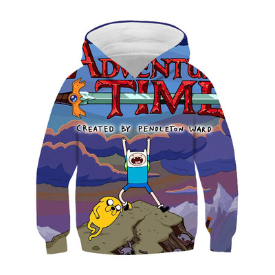 New 3D Print Clothes Adventure Time Hoodie Streetwear Children Game Anime Oversize Pullover Kids Sweatshirt - Image 19