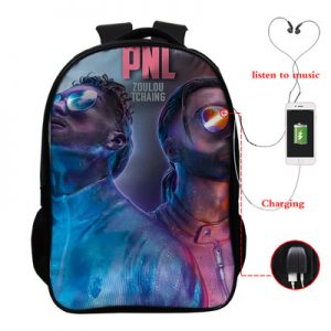 PNL USB Charge Backpack Mega Charizard Split Students Boys Girls Knapsack Men Women Travel Laptop Rucksack