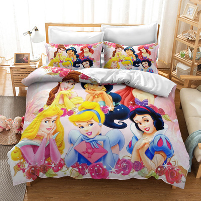 Princess Comfortable Bedding Three-Piece Soft and Breathable Duvet Cover - Image 5