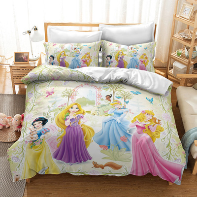 Princess Comfortable Bedding Three-Piece Soft and Breathable Duvet Cover - Image 13