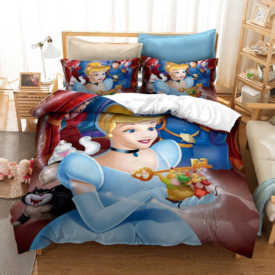 Princess Comfortable Bedding Three-Piece Soft and Breathable Duvet Cover - Image 14