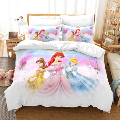 Princess Comfortable Bedding Three-Piece Soft and Breathable Duvet Cover - Image 15
