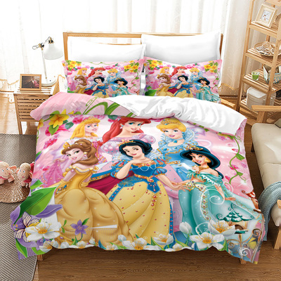 Princess Comfortable Bedding Three-Piece Soft and Breathable Duvet Cover - Image 23