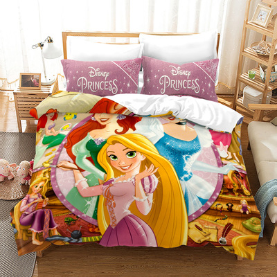 Princess Comfortable Bedding Three-Piece Soft and Breathable Duvet Cover - Image 2