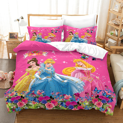 Princess Comfortable Bedding Three-Piece Soft and Breathable Duvet Cover - Image 3