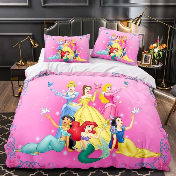 Princess Comfortable Bedding Three-Piece Soft and Breathable Duvet Cover - Image 29