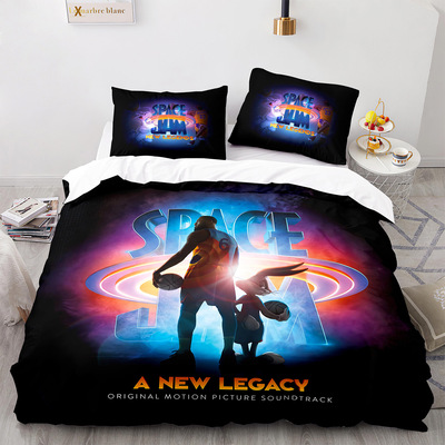 Space Jam: A New Legacy Comfortable Bedding Three-Piece Soft and Breathable Duvet Cover - Image 7