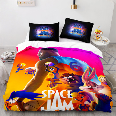 Space Jam: A New Legacy Comfortable Bedding Three-Piece Soft and Breathable Duvet Cover - Image 10