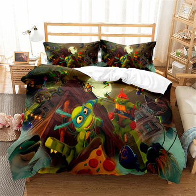 Teenage Mutant Ninja Turtles Comfortable Bedding Three-Piece Soft and Breathable Duvet Cover - Image 33
