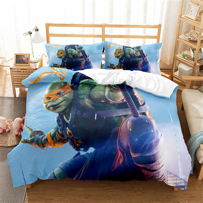 Teenage Mutant Ninja Turtles Comfortable Bedding Three-Piece Soft and Breathable Duvet Cover - Image 35