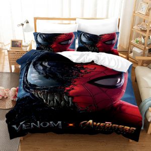Venom Comfortable Bedding Three-Piece Soft and Breathable Duvet Cover