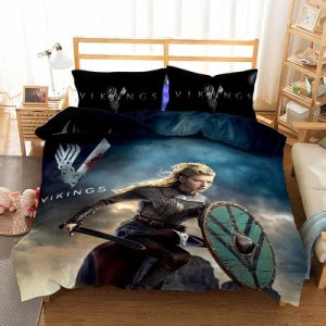 Vikings Comfortable Bedding Three-Piece Soft and Breathable Duvet Cover