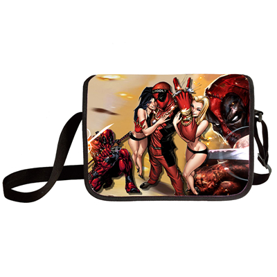 Deadpool shoulder bag primary and middle school students messenger bag children's make-up bag