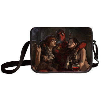 Deadpool shoulder bag primary and middle school students messenger bag children's make-up bag - Image 8