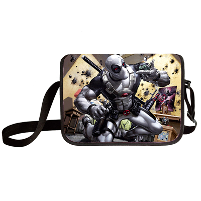 Deadpool shoulder bag primary and middle school students messenger bag children's make-up bag - Image 4