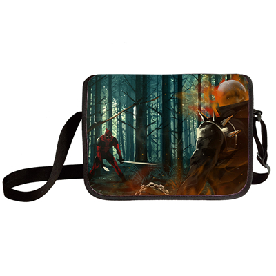 Deadpool shoulder bag primary and middle school students messenger bag children's make-up bag - Image 20