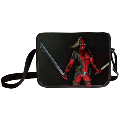 Deadpool shoulder bag primary and middle school students messenger bag children's make-up bag - Image 19