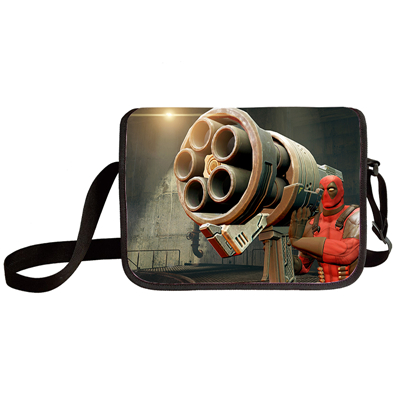 Deadpool shoulder bag primary and middle school students messenger bag children's make-up bag - Image 17