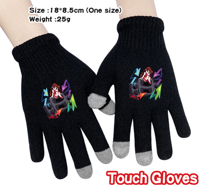 Friday Night Funkin Touch Gloves Cosplay Cartoon Black Adults Winter Cold Warm Glove Mens Womens Full Finger - Image 9
