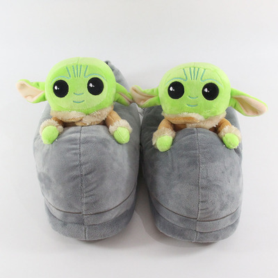 Baby Yoda Winter Soft Plush Slippers Gift - Image 3