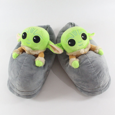 Baby Yoda Winter Soft Plush Slippers Gift - Image 4