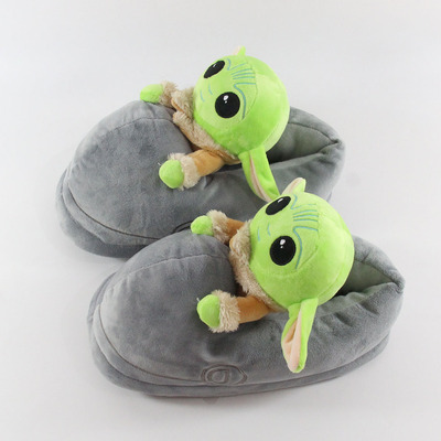 Baby Yoda Winter Soft Plush Slippers Gift - Image 5