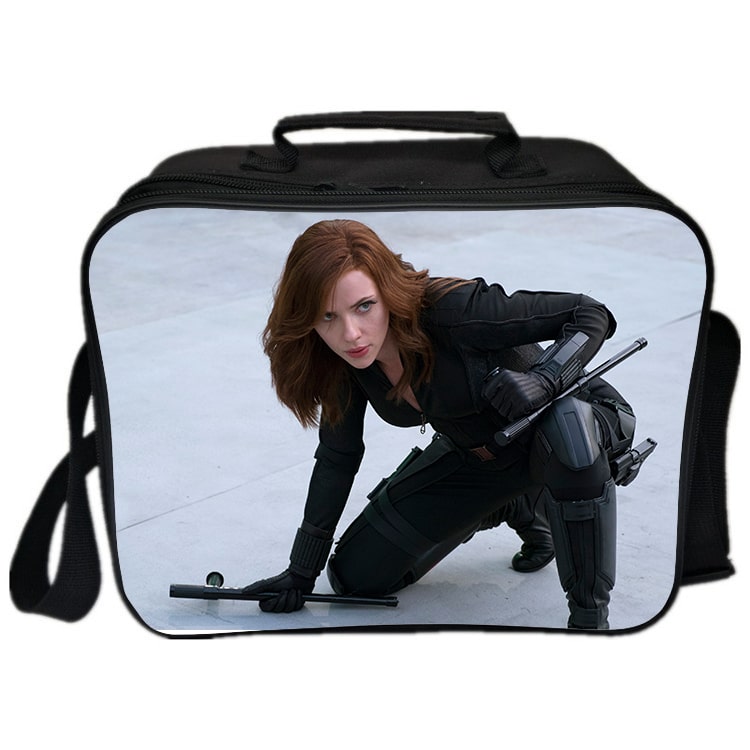 Black Widow Cooler Bag Insulation Bag Students School Food Storage Box - Image 6