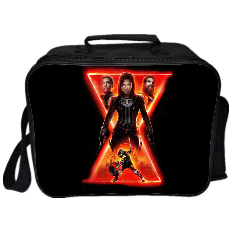 Black Widow Cooler Bag Insulation Bag Students School Food Storage Box - Image 15