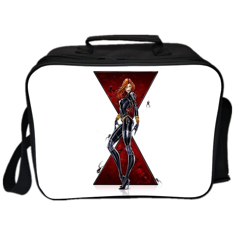 Black Widow Cooler Bag Insulation Bag Students School Food Storage Box - Image 17