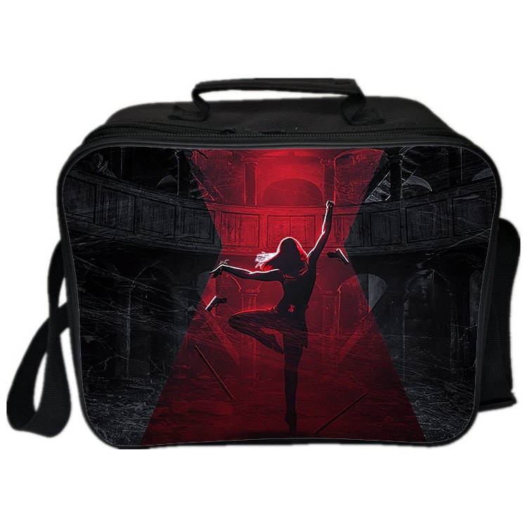 Black Widow Cooler Bag Insulation Bag Students School Food Storage Box
