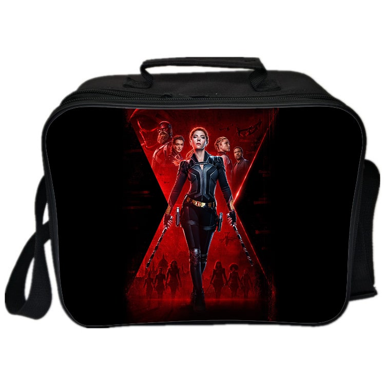 Black Widow Cooler Bag Insulation Bag Students School Food Storage Box - Image 19
