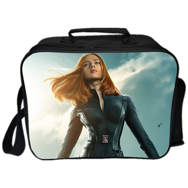 Black Widow Cooler Bag Insulation Bag Students School Food Storage Box - Image 5