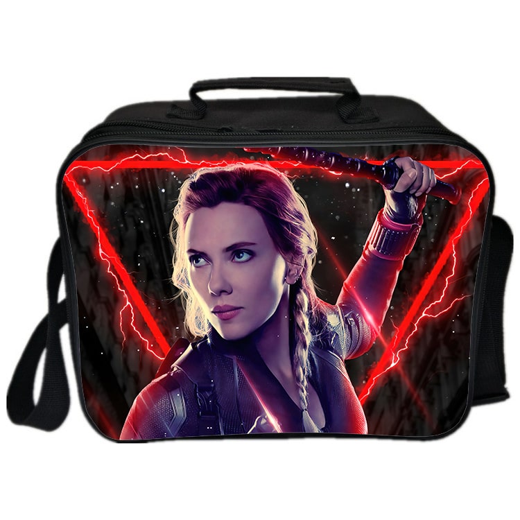 Black Widow Cooler Bag Insulation Bag Students School Food Storage Box - Image 9