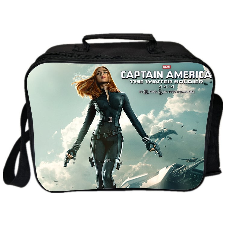 Black Widow Cooler Bag Insulation Bag Students School Food Storage Box - Image 10
