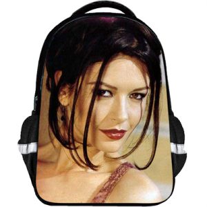 Catherine Zeta-Jones Backpack Kids Youth Student High Capacity Waterproof School Bag Birthday
