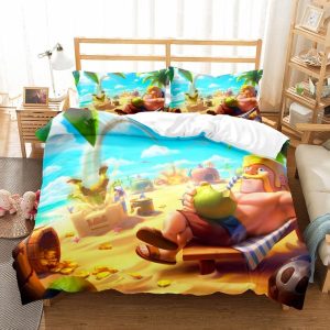 Prince Boar Rider Comfortable Bedding Three-Piece Soft and Breathable Duvet Cover