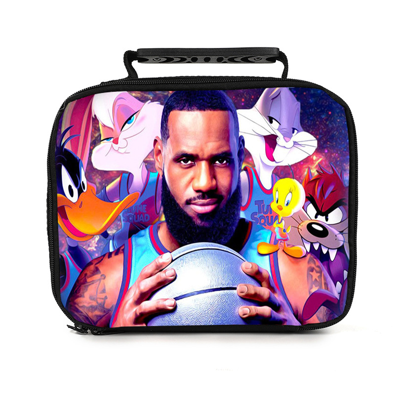 Space Jam:A New Legacy portable lunch bag student print insulation box ice bag meal bag - Image 9