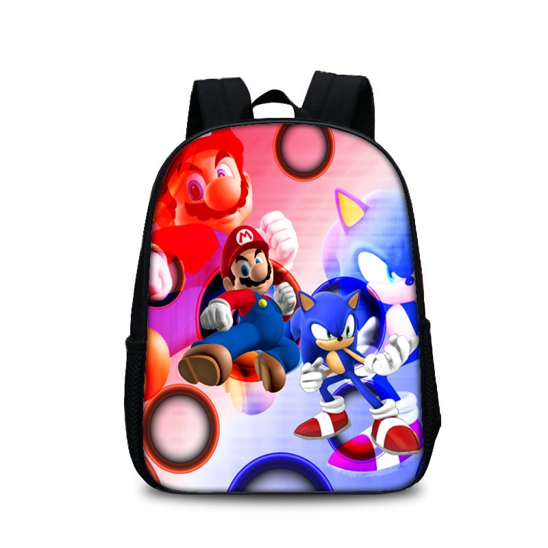 13 Inch Super Mario Backpack School Bag - Image 18