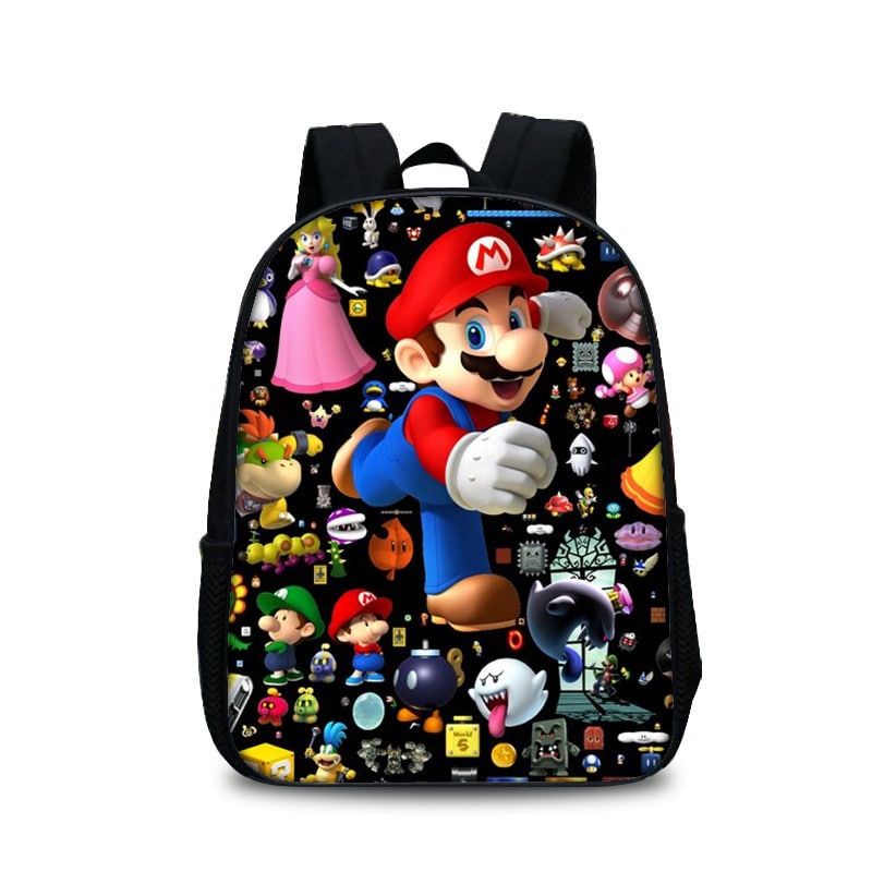 13 Inch Super Mario Backpack School Bag - Image 21