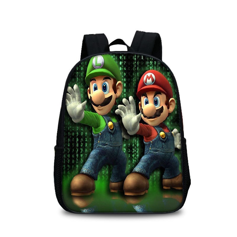 13 Inch Super Mario Backpack School Bag - Image 22