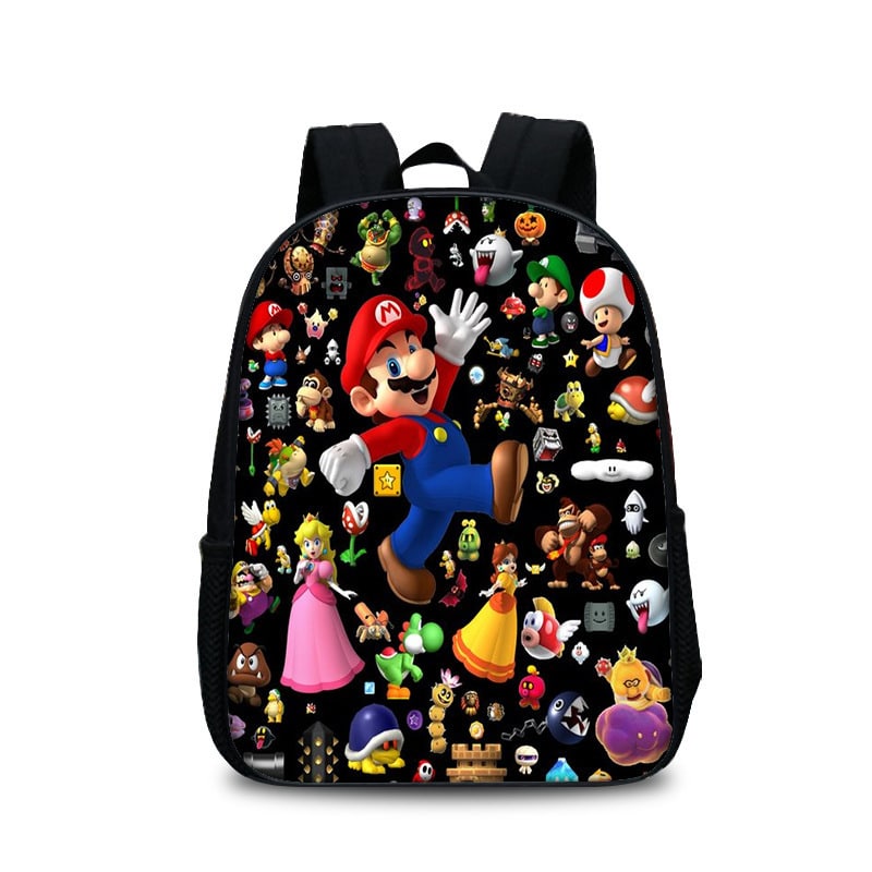 13 Inch Super Mario Backpack School Bag - Image 24