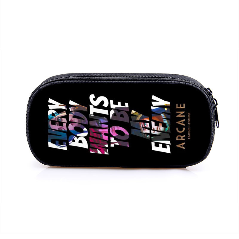 Arcane:League of Legends Cosmetic Bags Boys Girls Children Large Pencil Case Purse Storage Bags Women Men Multifunction Makeup Bag - Image 6