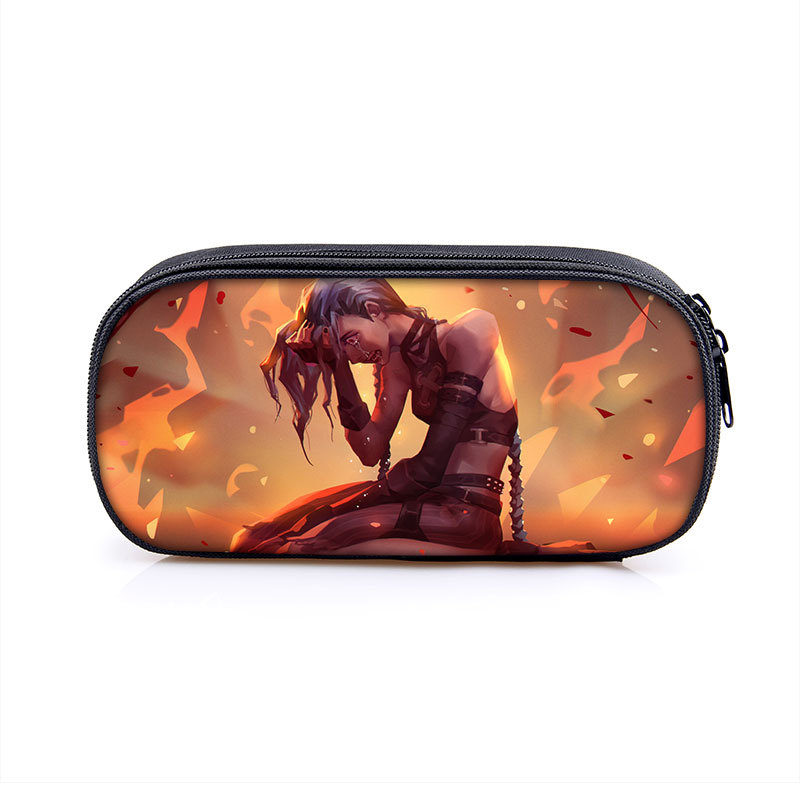 Arcane:League of Legends Cosmetic Bags Boys Girls Children Large Pencil Case Purse Storage Bags Women Men Multifunction Makeup Bag - Image 8